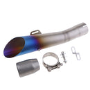 1 Set Motorbike Stainless Steel Exhaust Muffler Pipe Slip on for Yamaha YZF-R6