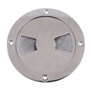 4" Stainless Steel Screw Out Boat Round Deck Plate Marine Inspection Hatch