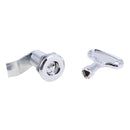 1 Set Silver Boat Stainless Triangulation Pull Ring Door Lock Latches
