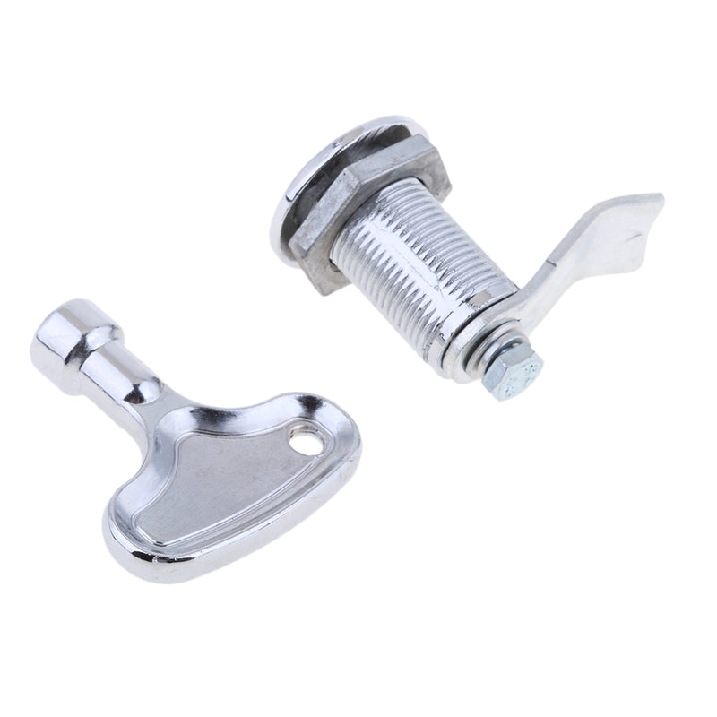 1 Set Silver Boat Stainless Triangulation Pull Ring Door Lock Latches