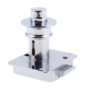 1 Piece Silver Boat Cabin Stainless Triangulation Pull-Ring Door Lock Latch 25mm