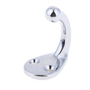 1 Piece Silver High Polished Single Robe Hook Hat Coat Hangers for Boat Bedroom Bathroom Wall Mount