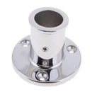 84 Degree Stainless Steel Hand Rail Fittings 25mm/1" Round Base Deck
