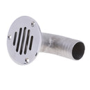 32mm 90Â° Mirrored Polished Boat Deck Drain Stainless Steel Marine Hardware Parts