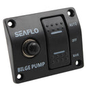 Marine Boat Panel 3 Way Lighted Rocker Bilge Pump Switch 12V Off Auto Manual