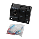 Marine Boat Panel 3 Way Lighted Rocker Bilge Pump Switch 12V Off Auto Manual