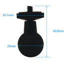 Motorcycle Motorbike 25mm Swivel Ball to 1/4 Camera Mounting Bolt Adapter