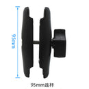 Motorcycle Bike Up to 38mm Handlebar U-Bolt Clamp Base 25mm 1" Ball Mount
