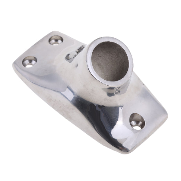 1 Piece Silver Boat Railing/Handrail Square Bottom Round Tube Base 20mm Boat Hardware