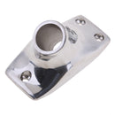 1 Piece Silver Boat Railing/Handrail Square Bottom Round Tube Base 20mm Boat Hardware
