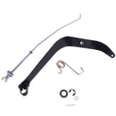 Motorcycle Rear Back Brake Foot Lever Pedal Rod Assy For Yamaha PW80 Black