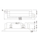 1 Piece Boat Silver Stainless Bus Bar Electrical Terminal Junction 6P