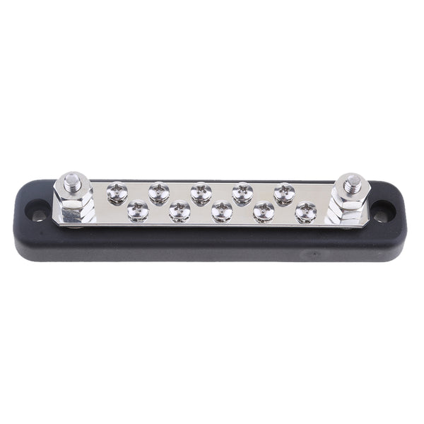 1 Piece Silver Bus Bar Electrical Terminal Junction 10P for Boat Marine