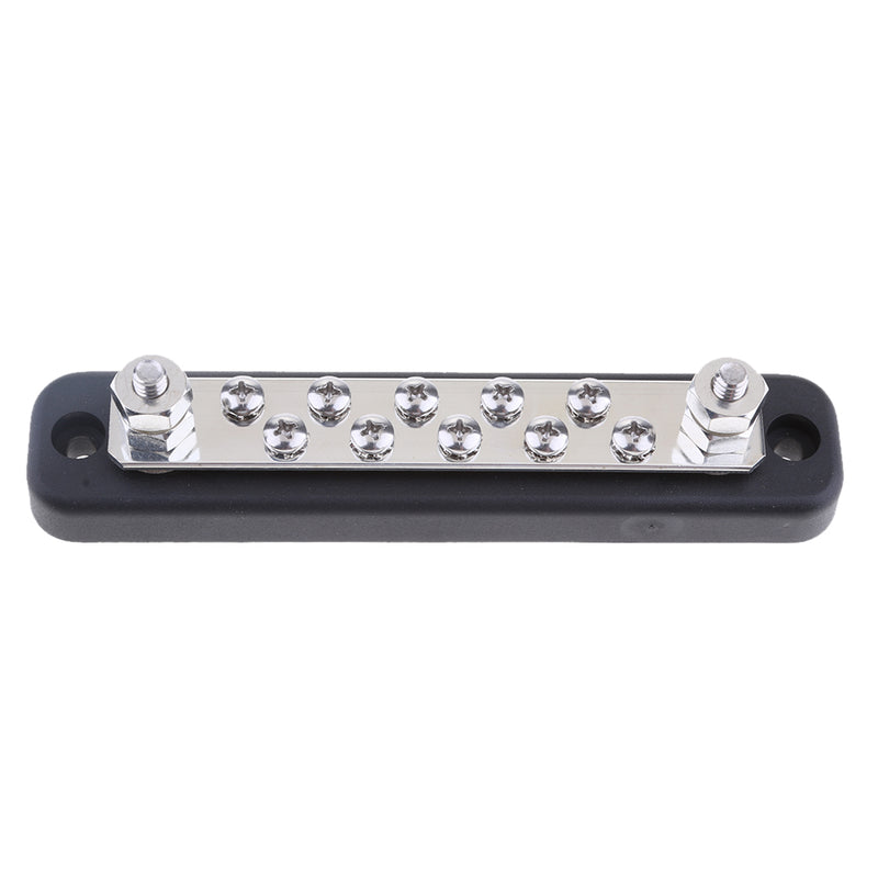 1 Piece Silver Bus Bar Electrical Terminal Junction 10P for Boat Marine