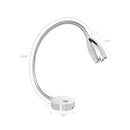 Marine Boat 12V 3W LED Desk Lamp Touch Sensor Switch Interior Reading Light