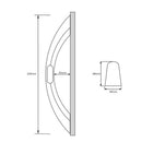 Stainless Steel 12V LED Light Boat Door Grab Handle for Marine RV Caravan