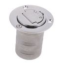 Silver Deck Filler Cap Diesel 50mm 2 Inch Boat Car Marine Yacht Fill
