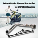 Front Header Muffler Exhaust Pipe Fit for GY6 125CC Engine Motorbike Scooter