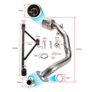 Front Header Muffler Exhaust Pipe Fit for GY6 125CC Engine Motorbike Scooter