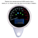 Bright 12V Multi Function Odometer Speedometer Tachometer Gauge LCD 0-160 km / h