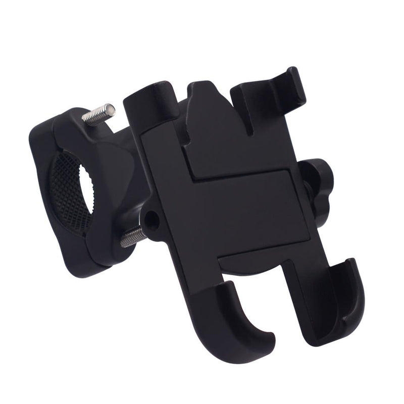 1 Set Black Aluminum Motorbike Universal Handlebar Mobile Phone Holder Mounting Bracket