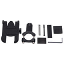 1 Set Black Aluminum Motorbike Universal Handlebar Mobile Phone Holder Mounting Bracket