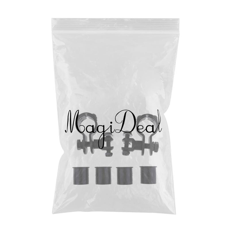 1"~1 1/4" Motorcycle Highway Engine Guard Offset Foot Pegs Mount Clamp On For Harley Street Glide Black