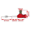 High Performance Motorcycle Hydraulic Clutch Master Cylinder Rod Brake Pump M10x1.25mm-Red