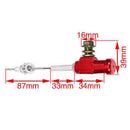 High Performance Motorcycle Hydraulic Clutch Master Cylinder Rod Brake Pump M10x1.25mm-Red