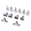 13pcs Stainless Steel 3-Bow 1'' Bimini Top Boat Fittings Marine Hardware