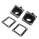 2Pcs Carburetor Intake Manifold Boots & 2Pcs Gaskets for Yamaha Banshee 350 YFZ350 1987-2006