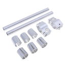 1 Set Silver Aluminum Motorbike Handle Bar Mount Adjustable Clip On Fork Tube 25/29/30mm