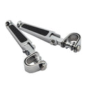 Pair Folding Motorcycle Rearset Footrests Foot Pegs Pedal Types