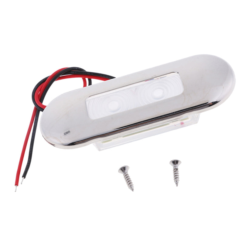 1 Piece White Plastic Boat LED Light Deck Light Aisle Light Signal Light IP68 DC 8-30V