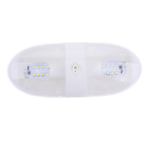 1 Piece White Plastic Boat Yacht Interior Roof Ceiling Lamp Reading Syep LED Light DC 12V
