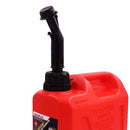 Seaflo Auto Car Shut Off Gasoline Can Red 1.3 Gallon 5 Litres Gas Fuel Petrol Tank
