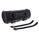 Black Motorcycle Tool Bag Saddlebag PU Leather Storage Tool Pouch For Harley