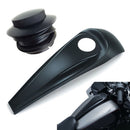 Black Smooth Dash Fuel Console W/ Gas Tank Cap For Harley Road Glide 2008-2013