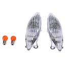 2pcs Motorcycle Turn Signal Lghts Indicators for Suzuki Hayabusa GSXR1300 99-07 Clear
