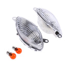 2pcs Motorcycle Turn Signal Lghts Indicators for Suzuki Hayabusa GSXR1300 99-07 Clear