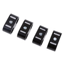 Set of 4 Durable Motorcycle Dual Brake Throttle Cable Accessary Clamp Separator Wire Spacer Holder Organizer for Harley,Aprilia,BMW,Ducati