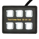 Touch Screen 6 Gang Blue Rocker Switch for Polaris Ranger RZR4 UTV 1000 900