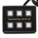 Touch Screen 6 Gang Blue Rocker Switch for Polaris Ranger RZR4 UTV 1000 900