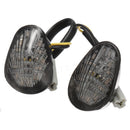 2 Pieces Black Plastic Motorbike Turn Signal Lights Blinker Lights Fits Yamaha FZ07/09 2014-2016