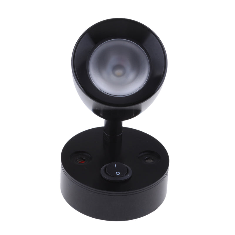 12V 3W Boat LED Spotlight Interior Reading Light Wall Lamp black 3000k