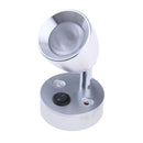 12V 3W Boat LED Spotlight Interior Reading Light Wall Lamp Silver 3000k
