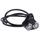 Black 12V 7/8" Motorcycle Handlebar Dual Button Controls Head Light Brake On Off Switch