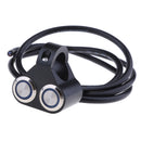 Black 12V 7/8" Motorcycle Handlebar Dual Button Controls Head Light Brake On Off Switch