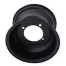Metal 18X 9.50 - 8 Inch 4 Stud Rear Back Wheel Rim Quad Dirt Bike ATV Buggy Black