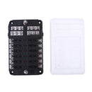 Universal Car Boat 12 Way Circuit Blade Fuse Box Holder Block w/ LED Warning